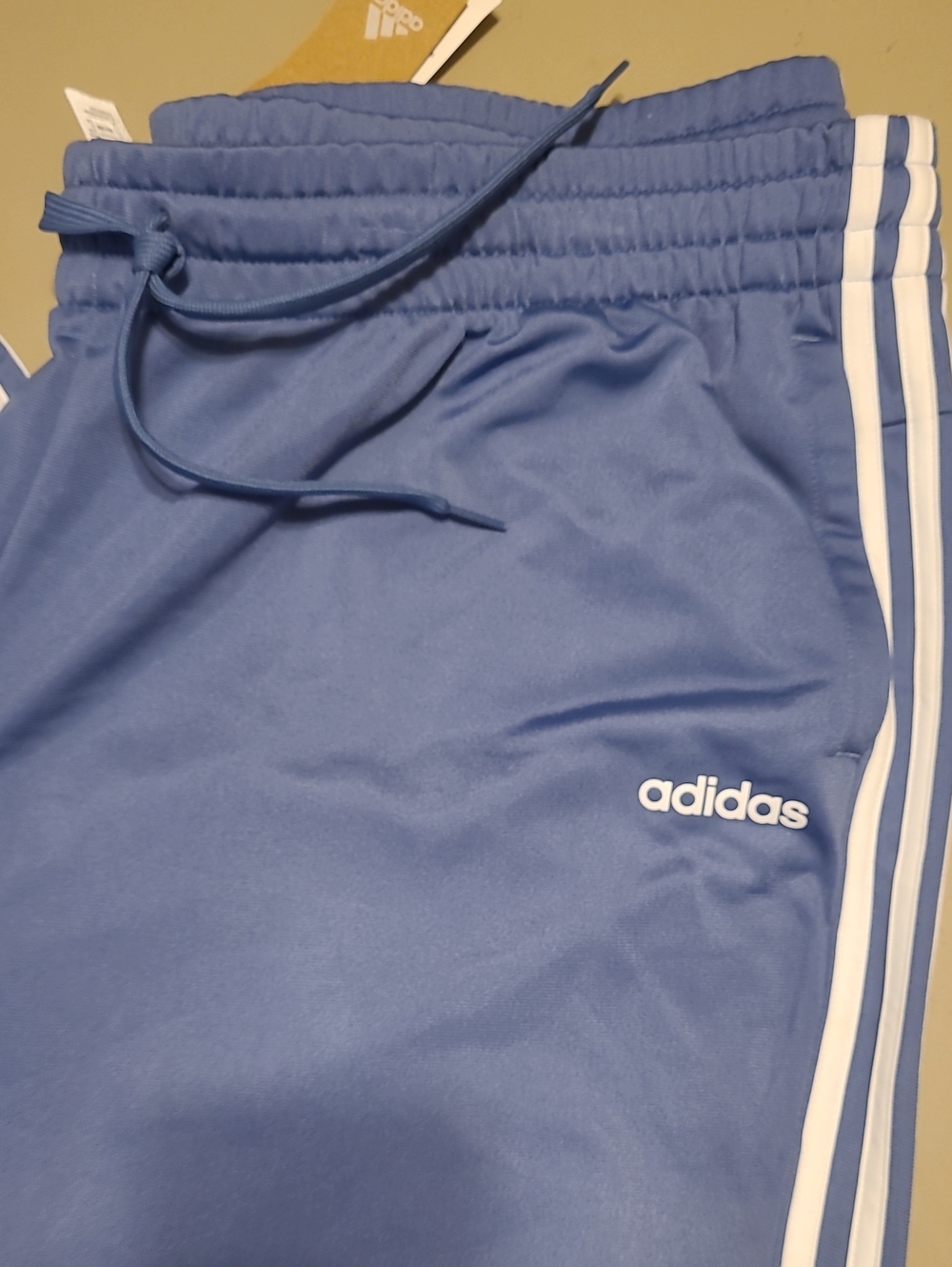 NWT - adidas Blue Three-Stripe Track Pants. Size 3X. - Picture 3 of 7